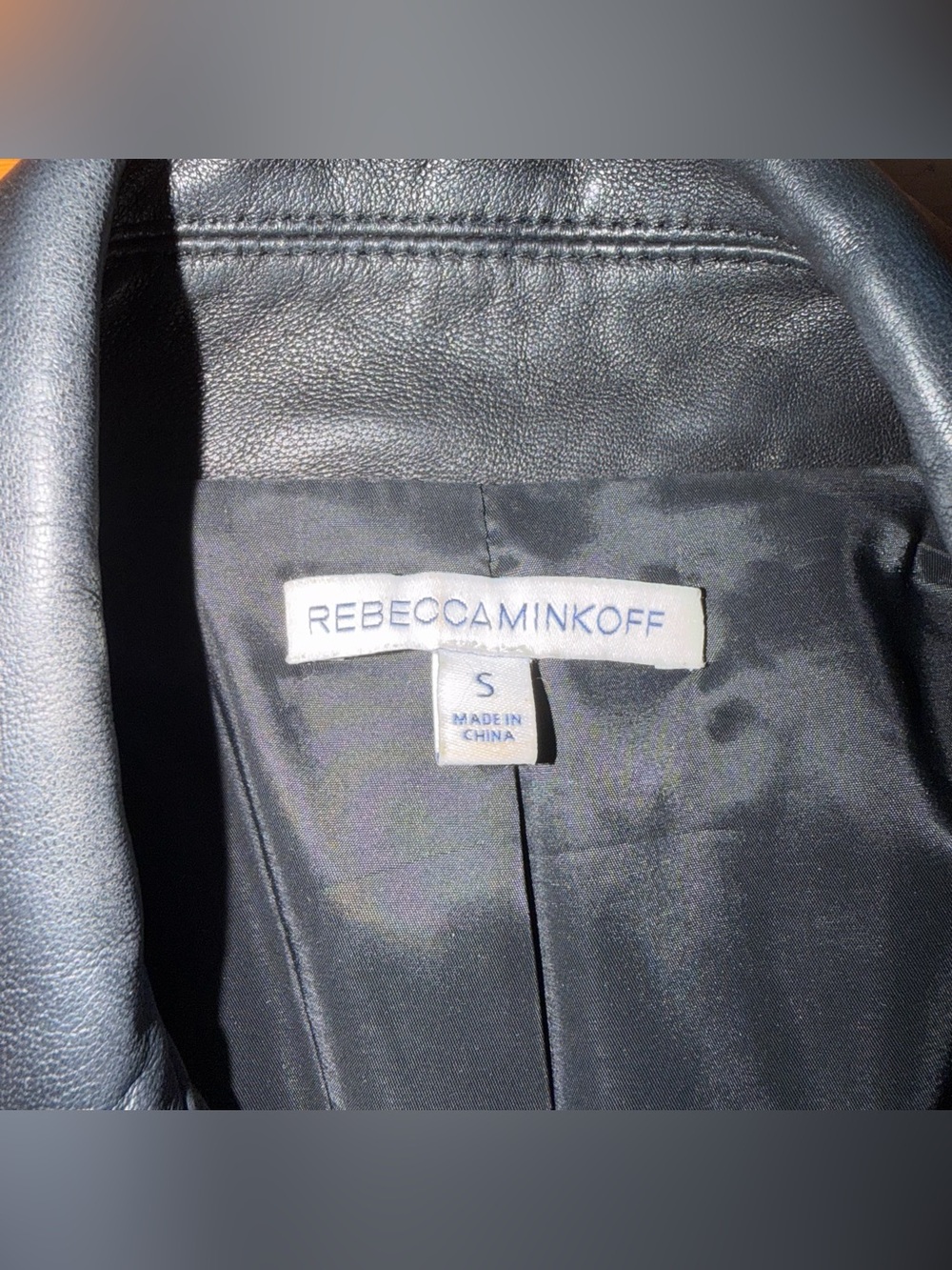 Rebecca Minkoff Mitchell Plaid Wool & Leather Moto Jacket - Picture 5 of 8